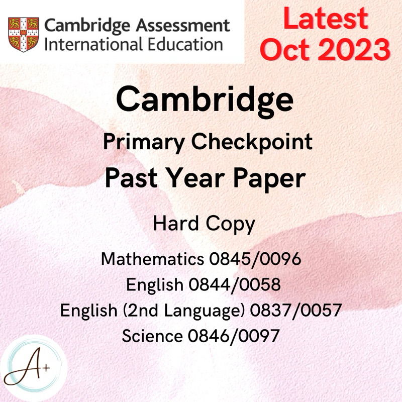 hardcopy-cambridge-primary-checkpoint-past-year-paper-answer-year