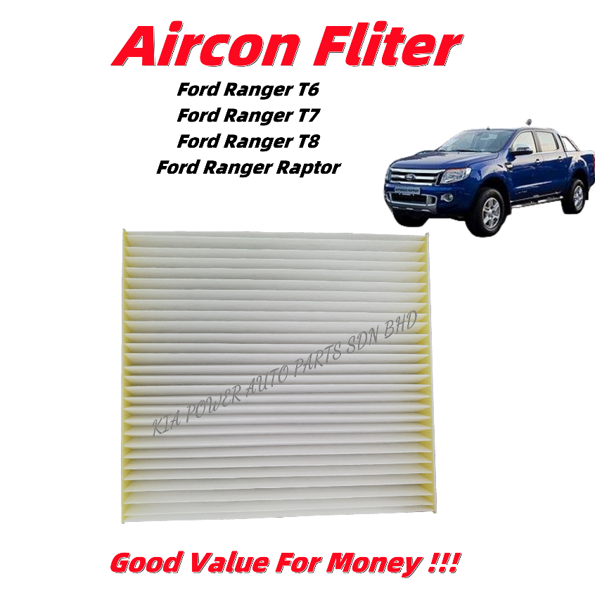 【AIRCON FILTER】FORD RANGER T6/T7/T8/RAPTOR | Shopee Malaysia