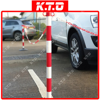 1 Roll 6mm x 20m Safety PVC Plastic Chain Barricade PVC Link Chain Gate ...