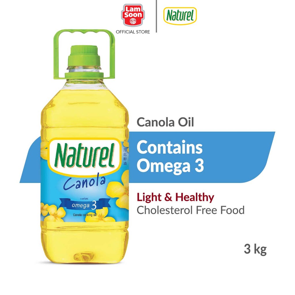Naturel Canola Cooking Oil 3kg Shopee Malaysia