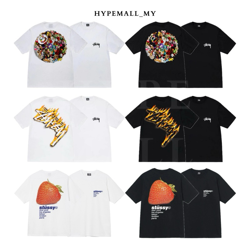 [100% Original] Stussy Graphic Tee Collection 03 (plush Burning Stock 