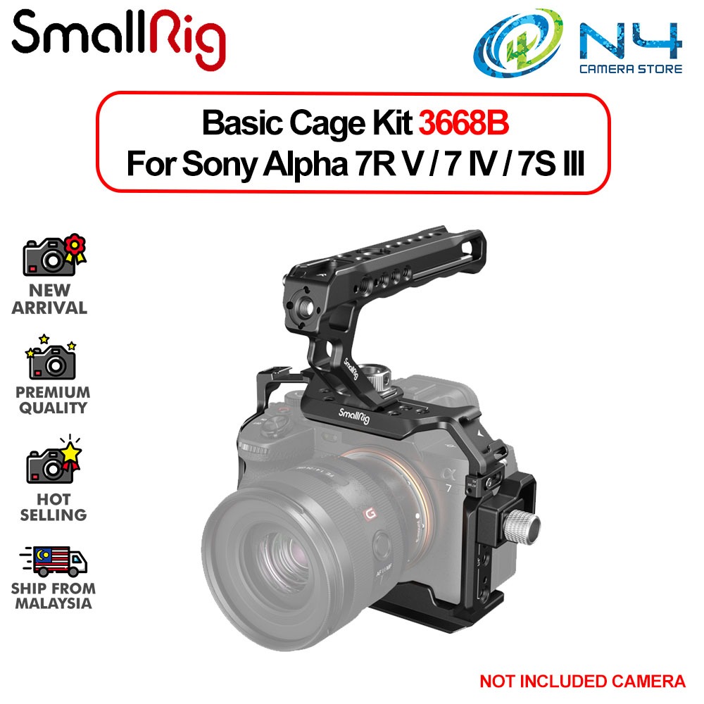 Smallrig Basic Cage Kit for Sony Alpha 7R V / Alpha 7 IV / Alpha 7S III ...
