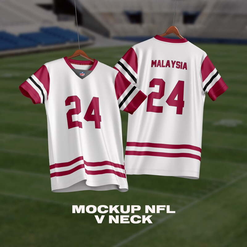 🏈 Mockup 3D NFL Jersey V2 | Trending 3D Mockup | Editable PSD Files ...