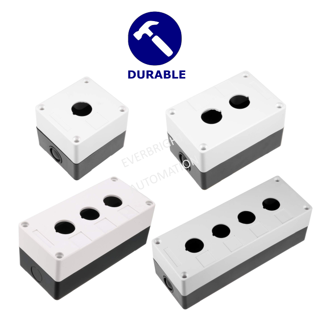 Push button switch control station box 22mm 1 2 3 4 button hole