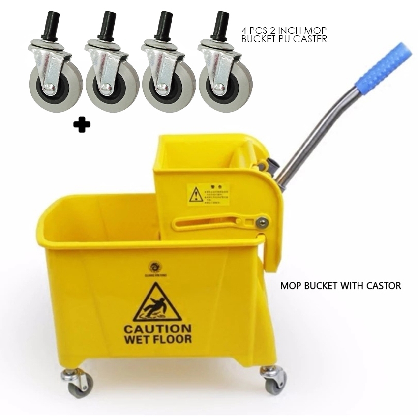 8068 Mop Cart Mop Cart Wringer Mop Pail Bucket With Castor 20L ...