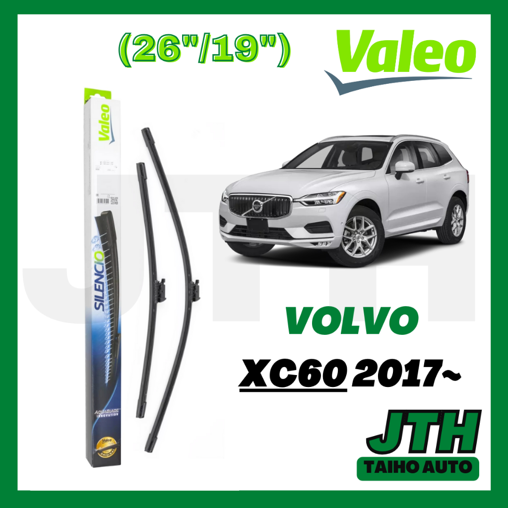 TAIHOAUTO VALEO Wiper Set 26" + 19" for Volvo XC60 2017 Windshield