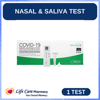 Salixium Covid-19 Saliva + Nasal Antigen Rapid Test Kit 1's (EXP : 4/ ...