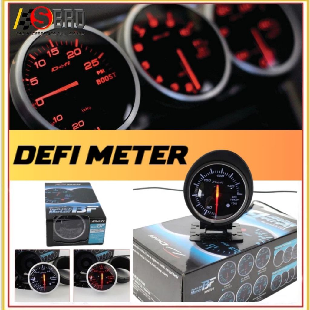 Defi BF Advance Meter Gauge Boost Vacuum RPM Volt Water Temp Oil Press ...