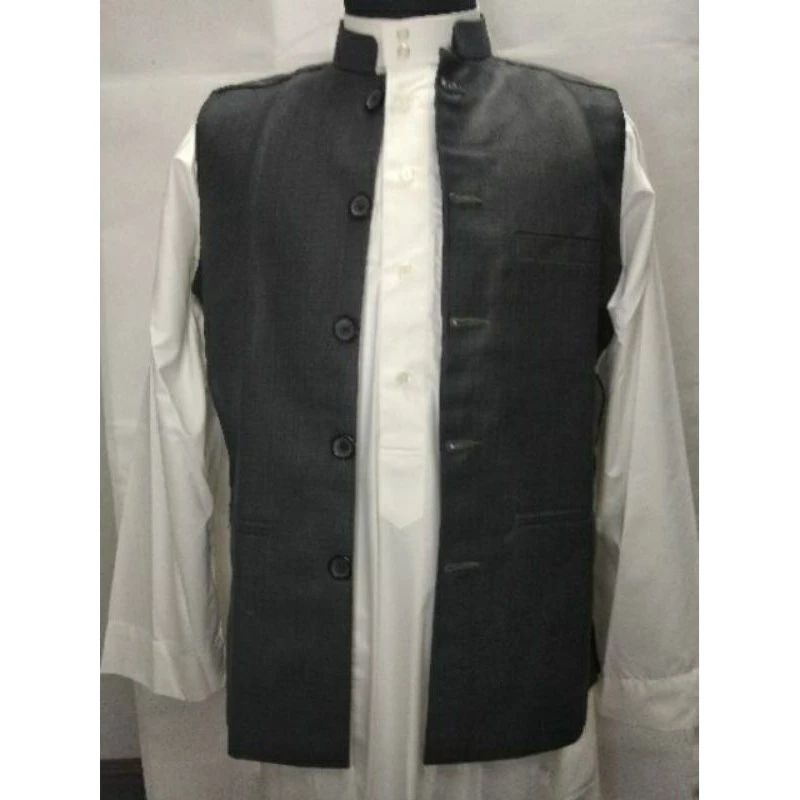 VEST COAT MUSLIM MAULANA MASYAIKH MUFTI PAKAI COMPORT SELESA FABRIC ...