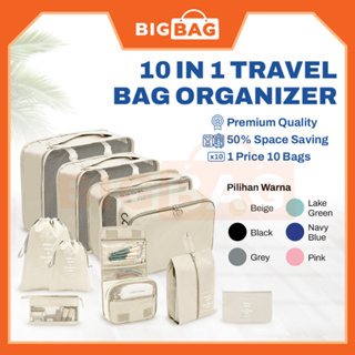 7/8/9/10 In 1 Set Travel Organizer Bag Luggage Packing Cubes Travel Toiletries Bag Clothes Storage Organizer Bag Pouch