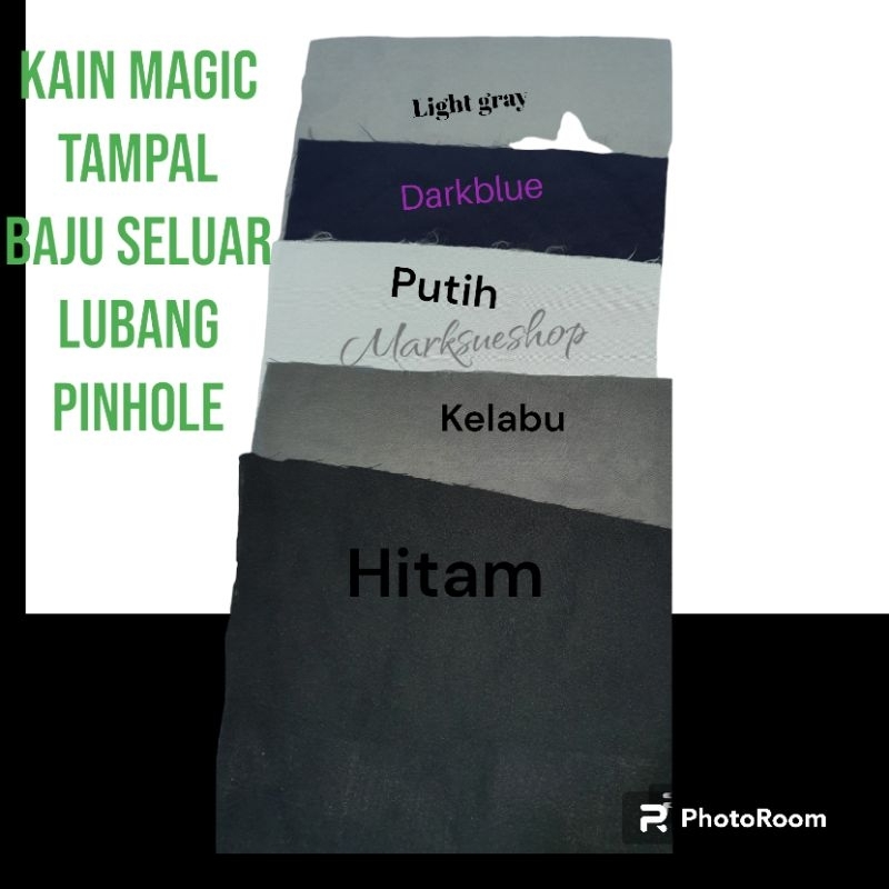 COMBO SET KAIN MAGIC 5 WARNA BASIC kain magic tampal baju seluar koyak ...