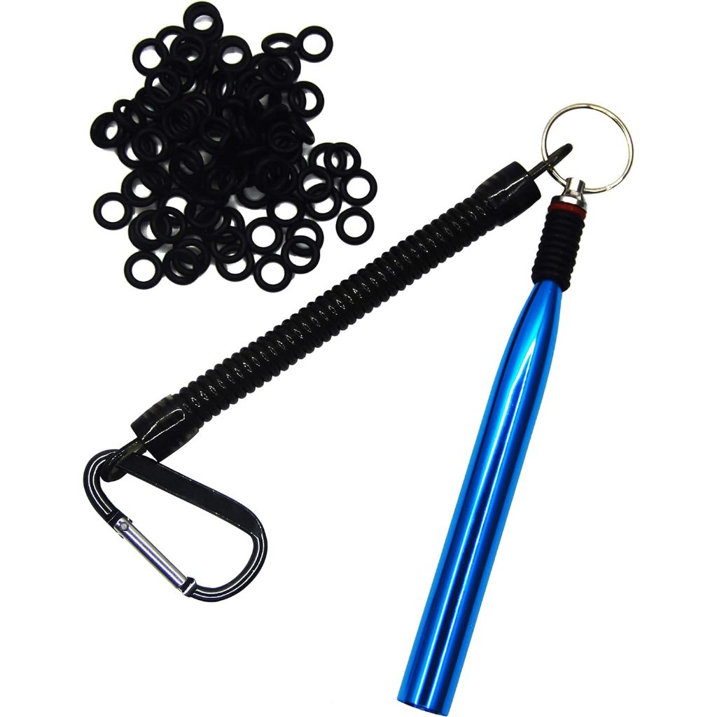 thumbnail image 2 of Wacky Rig Nawaish Tool And 300 PCS Worm O-Rings,Wacky Ring Tool, Wacky Worm Kit For Senko Stick Soft Baits I.130473236 Wacky Worms Fishing 2 of 10