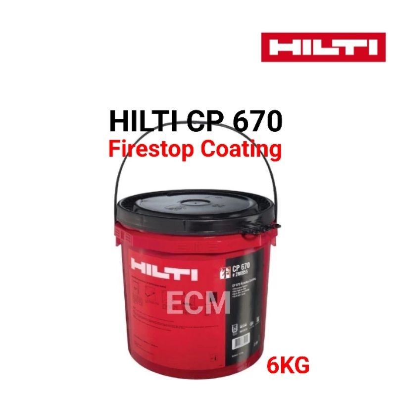 HILTI FIRESTOP COATING CP 670 (6KG) FLEXIBLE & ELASTIC FIRESTOP COATING ...
