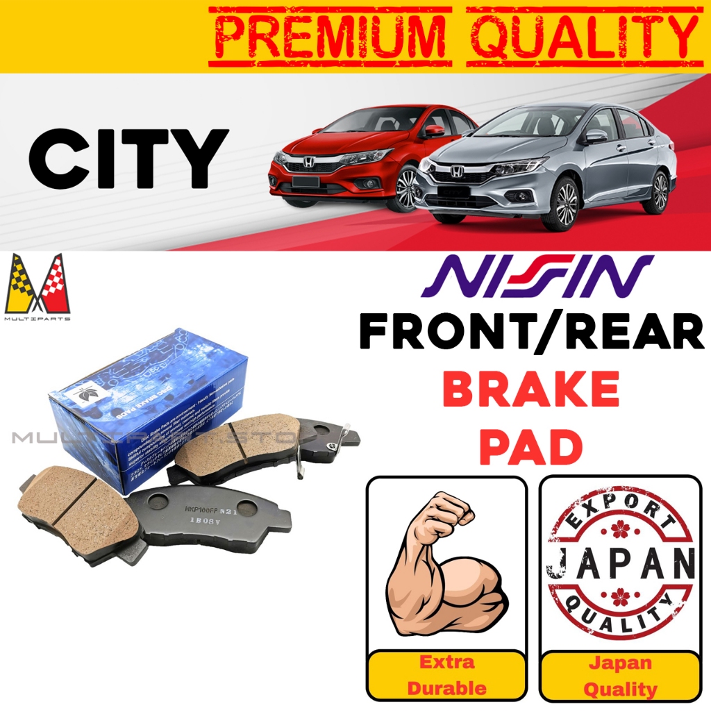 【NISSIN JAPAN】Honda City Front/Rear Brake Pads / Brake Pad Honda City