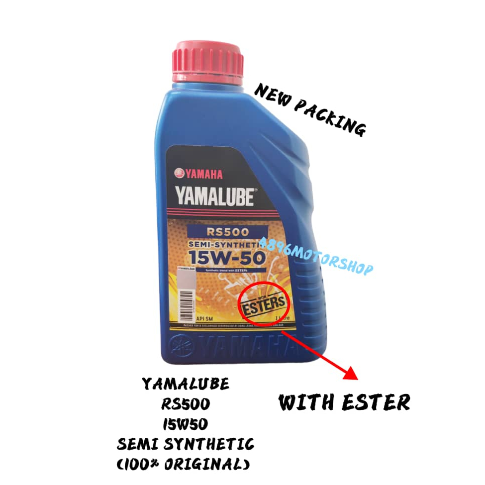 100 ORIGINAL YAMALUBE RS500 15W50 15W50 ESTER SEMI SYNTHETIC ENGINE