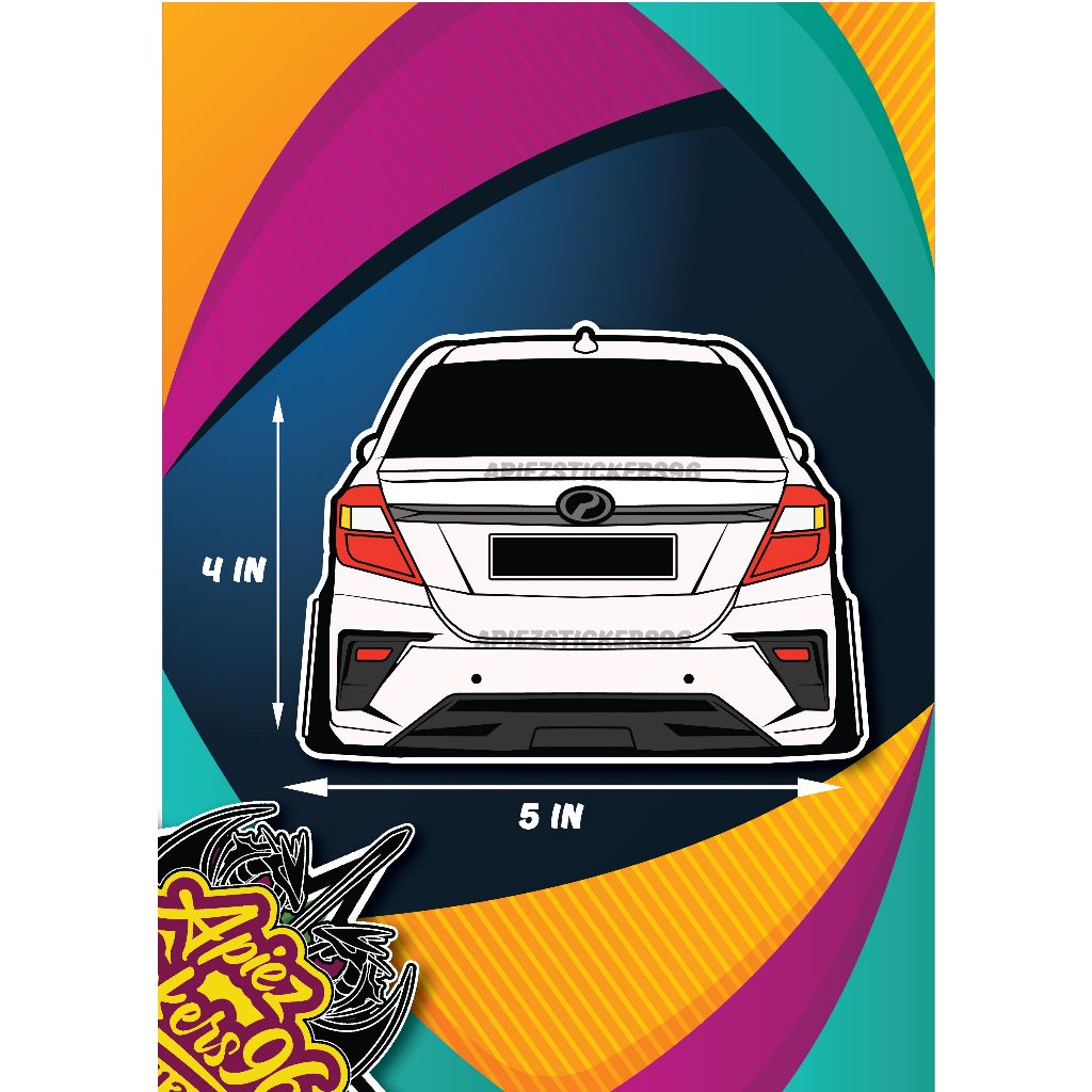 Sticker bezza belakang jenis tampal luar | Shopee Malaysia