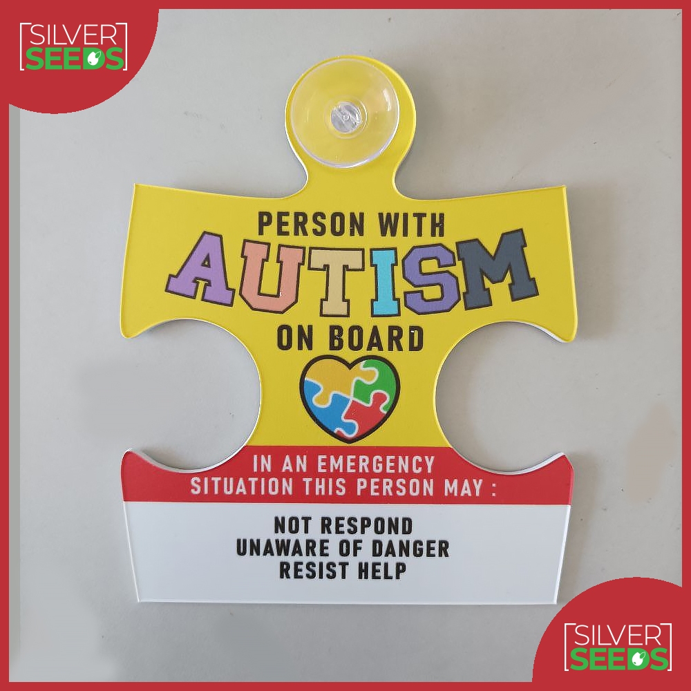 Autism on Board (Person) Car Sign Safety 💙💙 | Shopee Malaysia