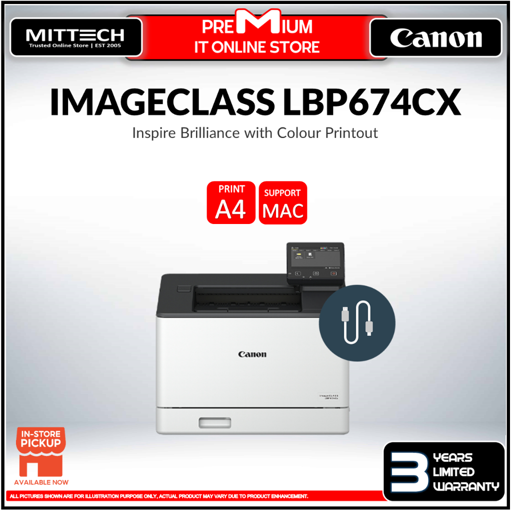 Canon imageCLASS LBP674Cx Colour Laser Printer Mobile Printing