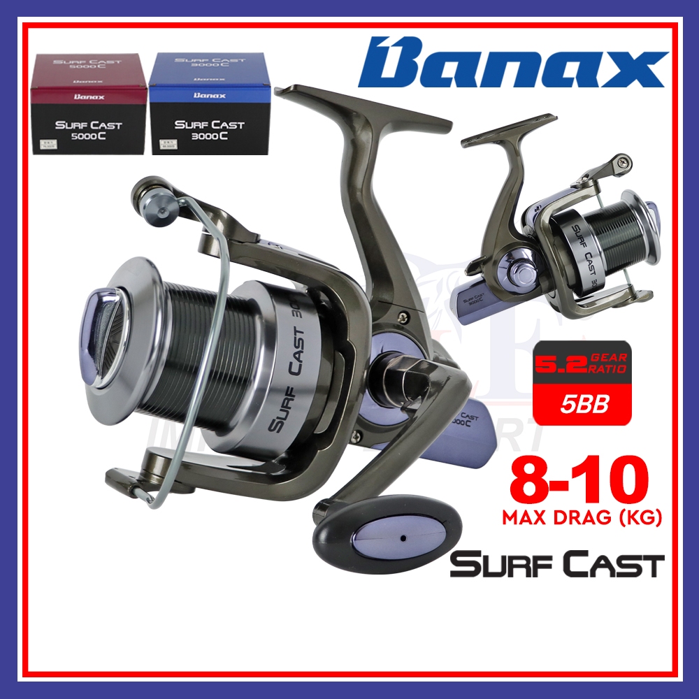 8-10kg Maxdrag) Banax Surf Cast Fishing Reel Surf Reel Long Cast