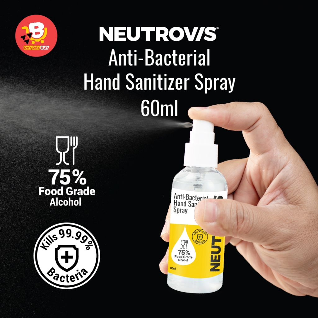 Neutrovis AntiBacterial Hand Sanitizer Spray 60ml Shopee Malaysia