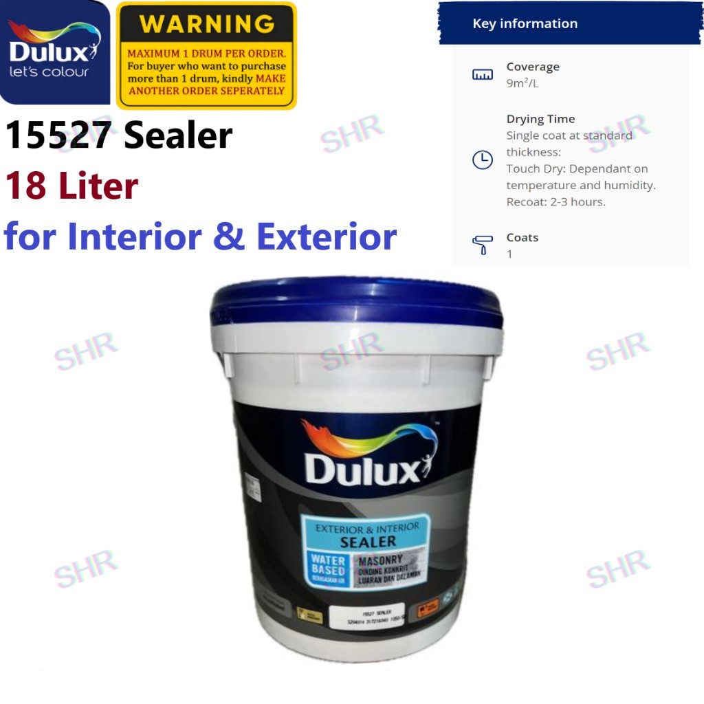 DULUX(ICI) 18 Liter 15527 Water Based Sealer for Interior and Exterior / Primer / Undercoat / 底漆