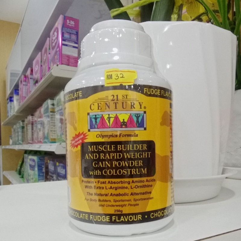 21st Century Muscle Builder and Rapid Weight Gain Powder with Colostrum