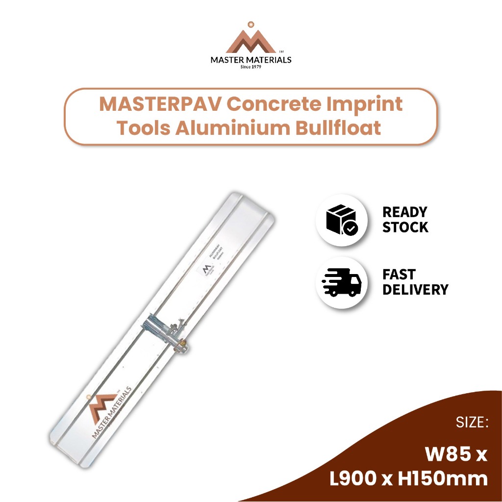 MASTERPAV Concrete Imprint Tools Aluminium Bullfloat (900mm) | Shopee ...