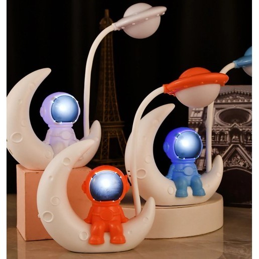 Astronaut Figurines Table Lamp Creative Space Man Miniature Cartoon ...