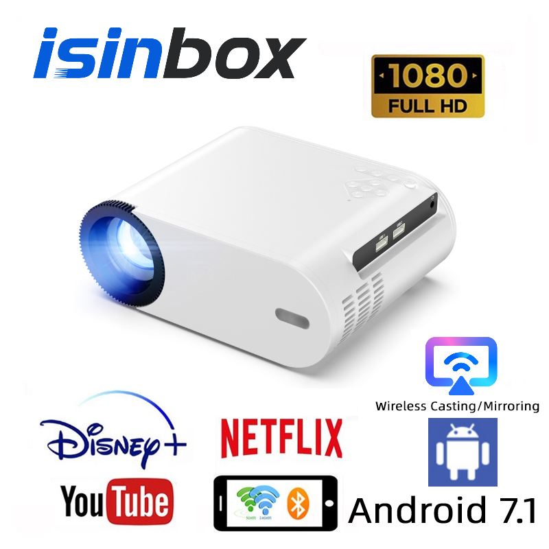 X5 Android Projector Smart Bluetooth Projector 1080P HD Wifi Home