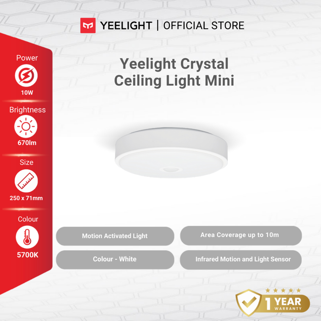 Yeelight crystal store ceiling light mini