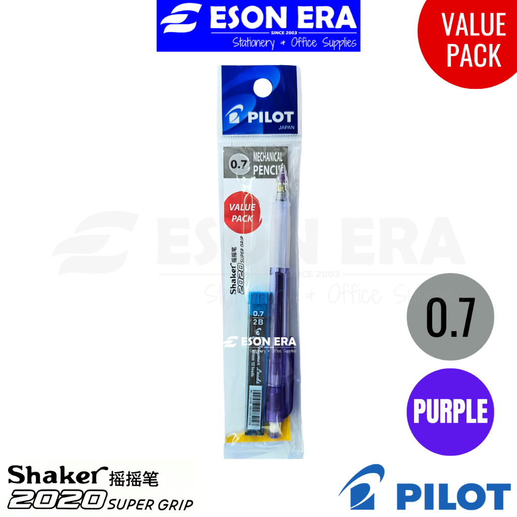 Pilot Shaker 2020 Mechanical Pencil+Lead 0.5mm / 0.7mm Value Pack ...