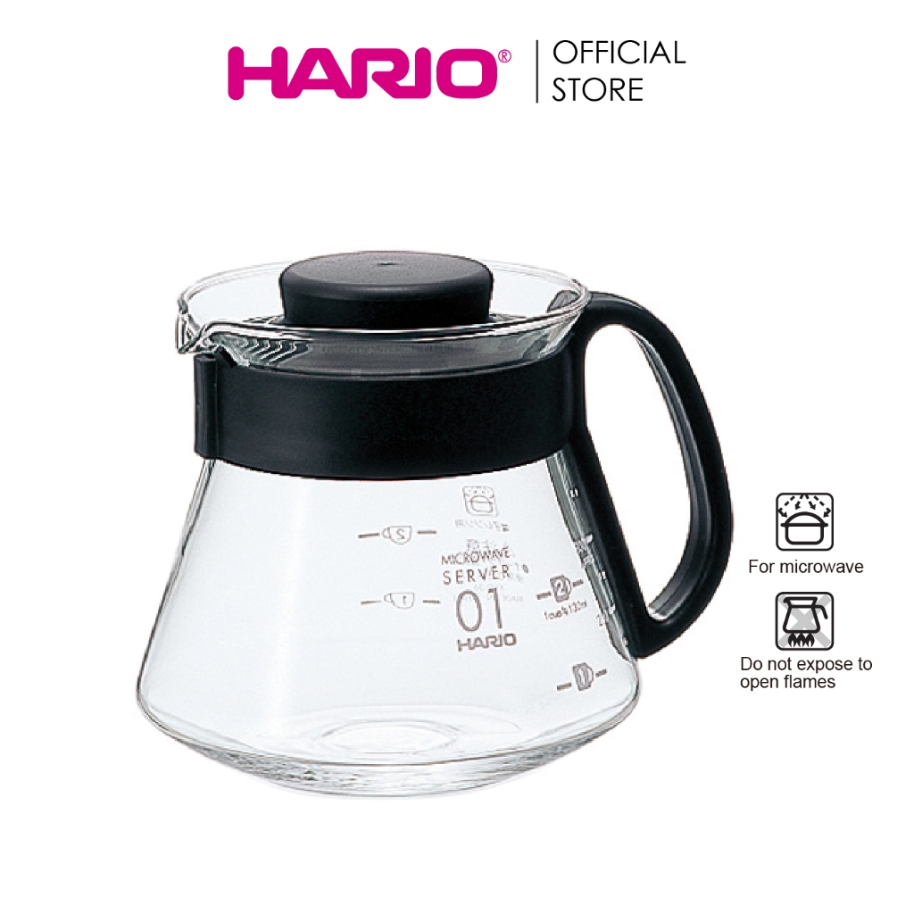 Hario V60 Range Tea / Coffee Glass Server Size 01 (360ml) with ...