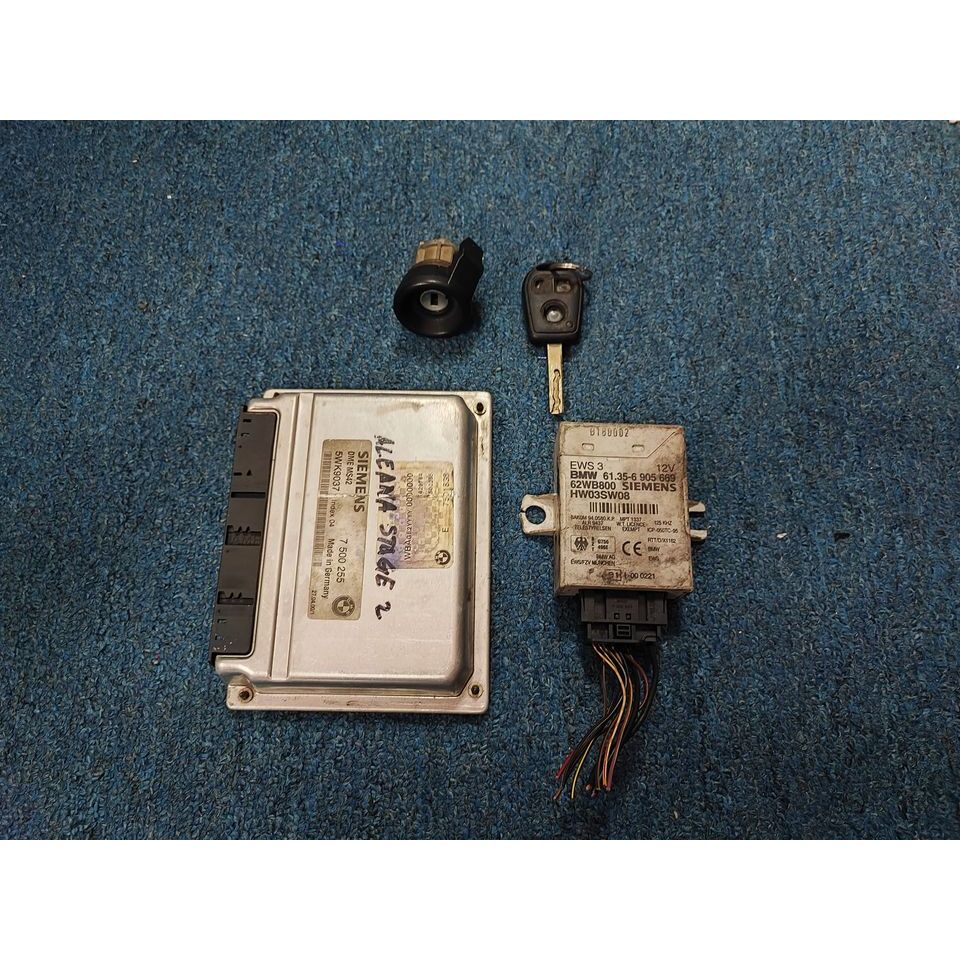 BMW E46 E39 M54 ECU Engine DME Computer Box Immo Key Control Module ...
