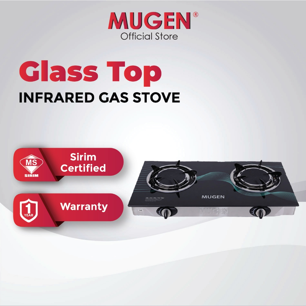 Mugen glass top infrared gas cooker 2.0 sale