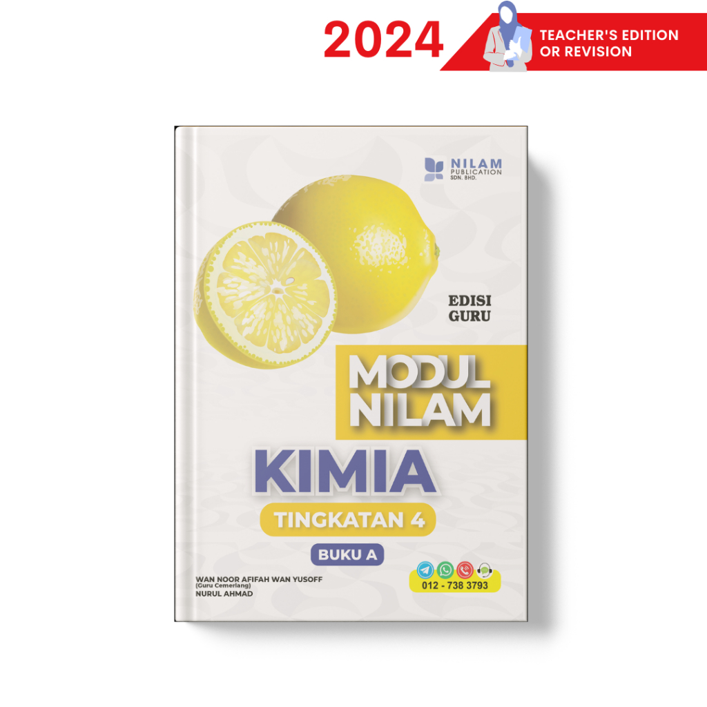 NILAM *EDISI GURU* Kimia Chemistry Tingkatan 4 (2024) Buku A B Modul ...