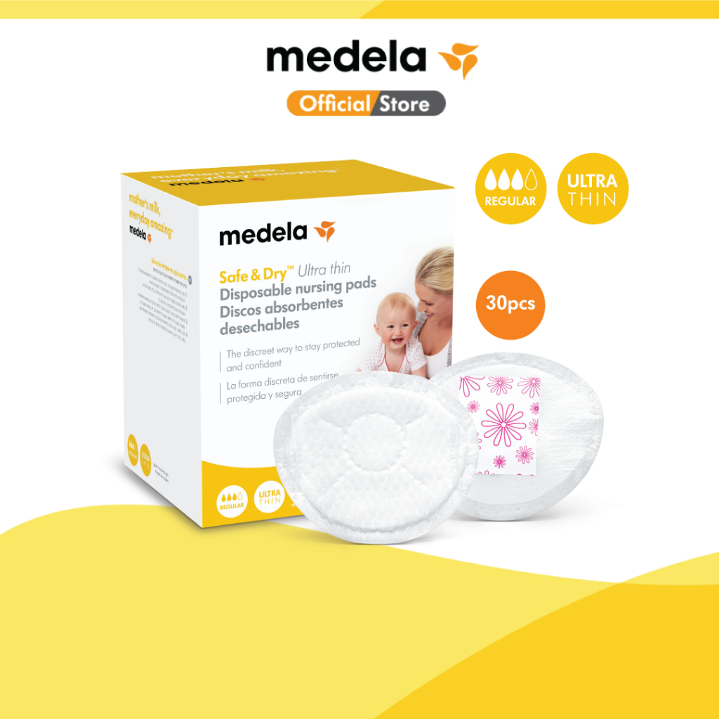 Medela Ultra Thin Disposable Nursing Pads (30 Pcs/Less than 2mm ...
