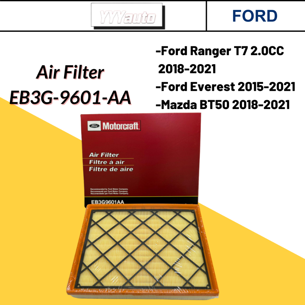 Ford Engine Air Filter - Ford Ranger Raptor T7 2.0 2018 / Everest 2015 ...