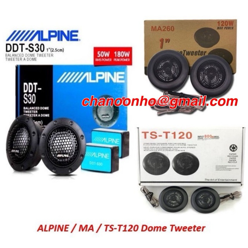 DDT-S30 ALPINE TWEETER / MA 260 / TS-T120 for MYVI ALZA AXIA BEZZA ARUZ ...