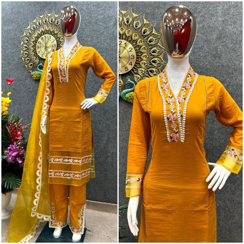 High neck punjabi suit best sale