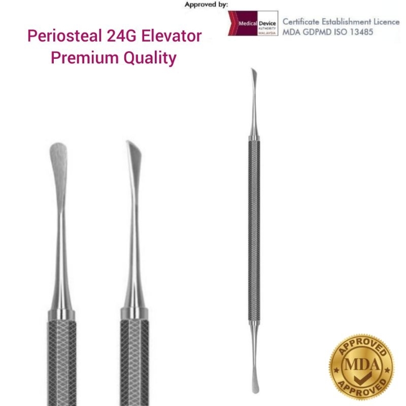 Dental Periosteal 24G Elevators MDA APPROVED Stainless Steel Gigi