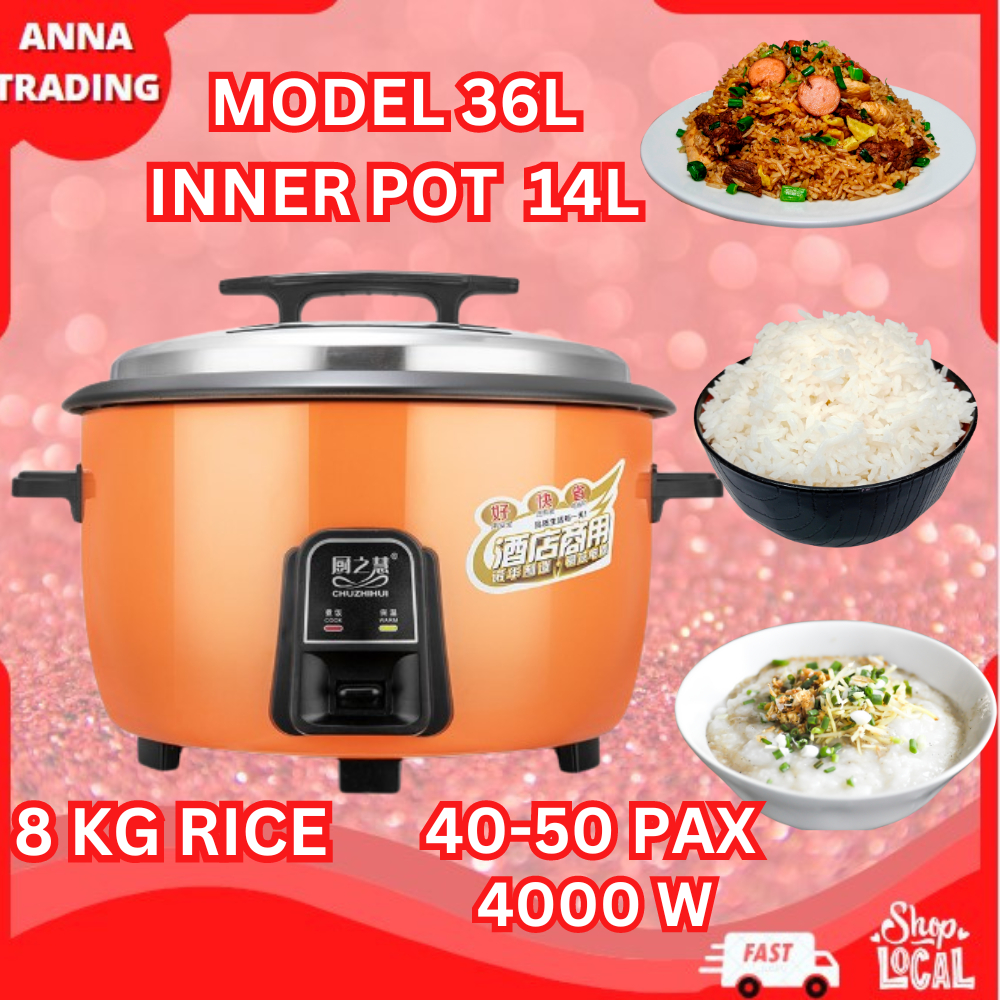 36L Commercial/Home Multi Function Non Stick Electric Auto Rice Cooker ...
