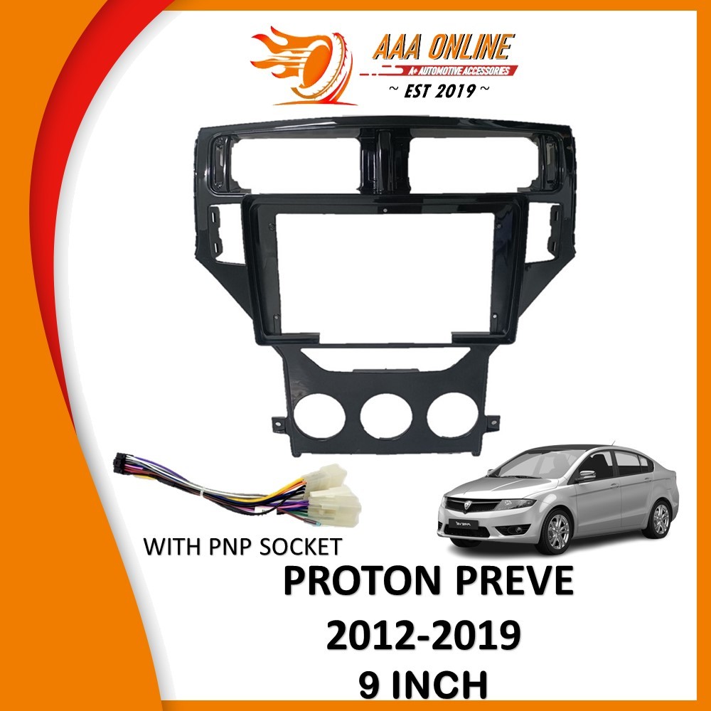 Android Player Casing 9'' Proton Preve 2012-2019 UV Black (WIth PNP ...