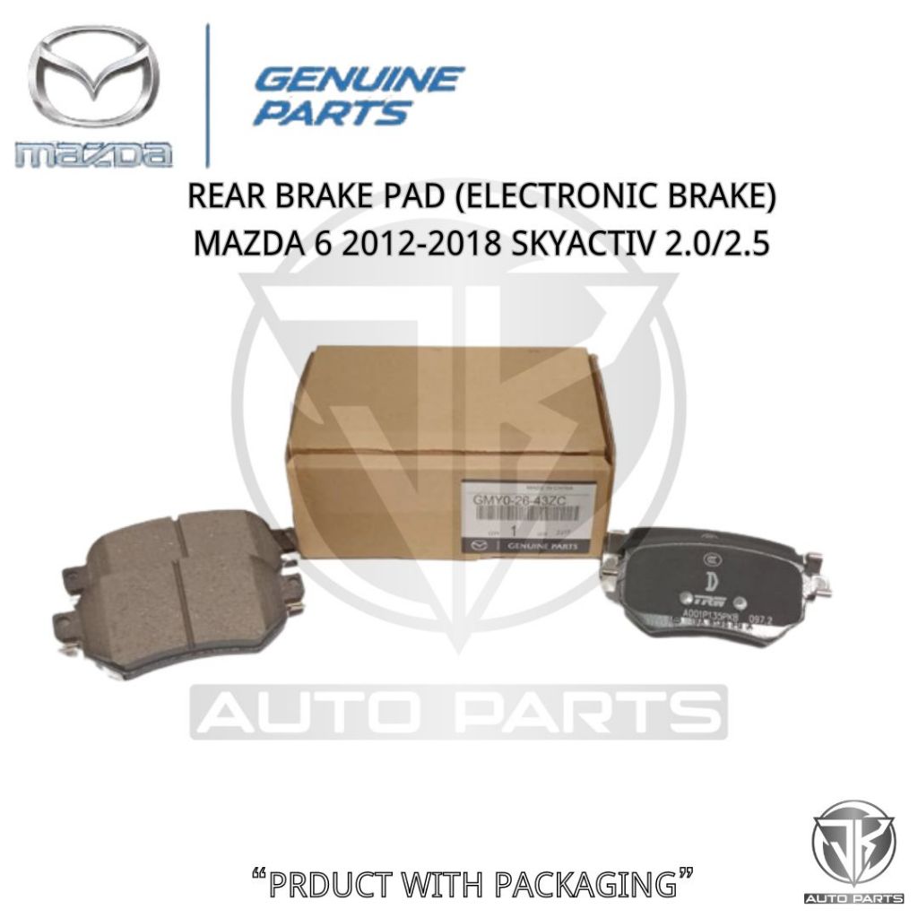2016 mazda 6 rear brake pad replacement with electronic parking brake