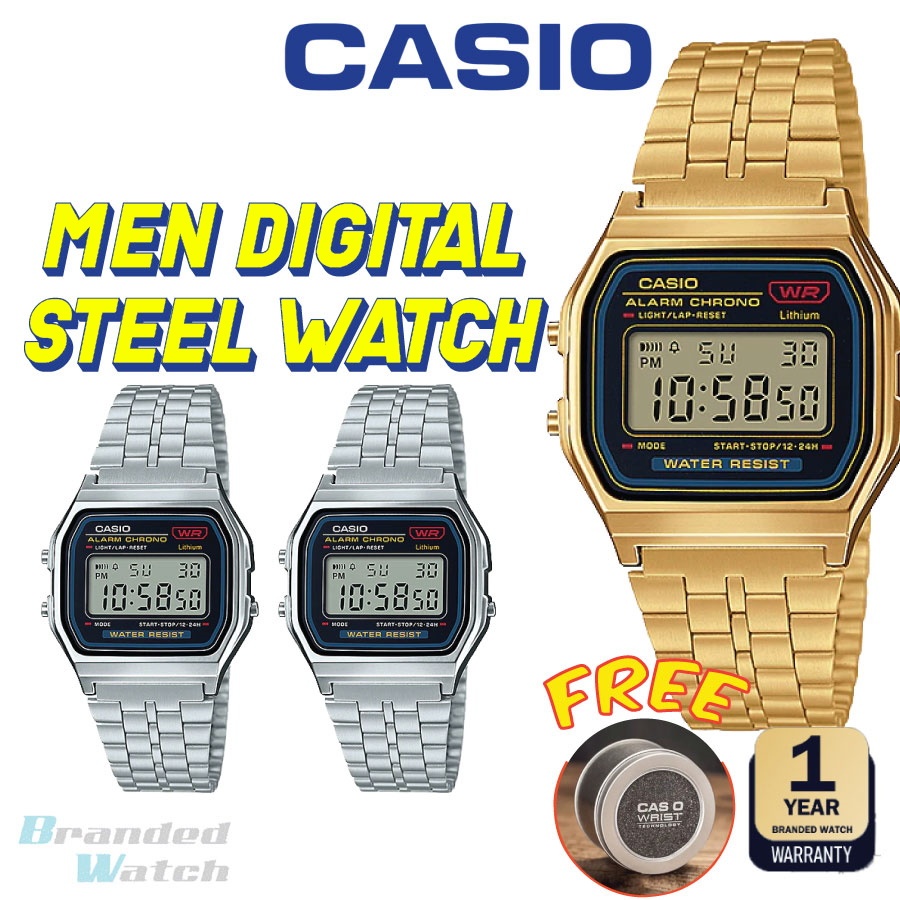 Casio a159w online gold