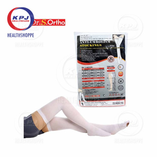 TED Anti Embolism Stockings, Thigh-High Hose, Large, Regular, White  Inspection Toe, 3728LF 
