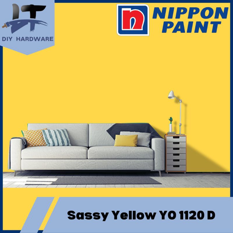 1L / 5L Nippon Paint Sassy Yellow YO 1120 D For Interior Wall Paint ...