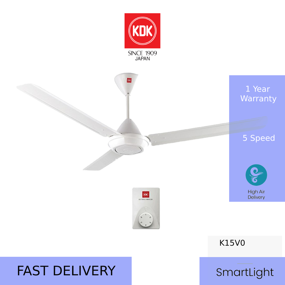 KDK PANASONIC CEILING FAN 3 BLADE KIPAS SILING K15VO FM15A0 PCF6000