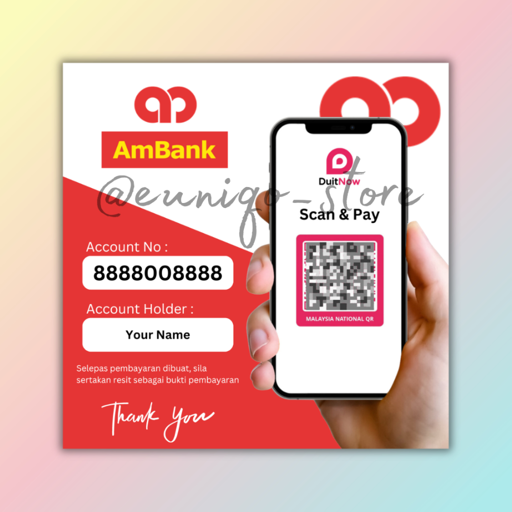 ACCOUNT BANK TEMPLATE/HOLDER/AKAUN BUSSINESS TEMPLATE | Shopee Malaysia