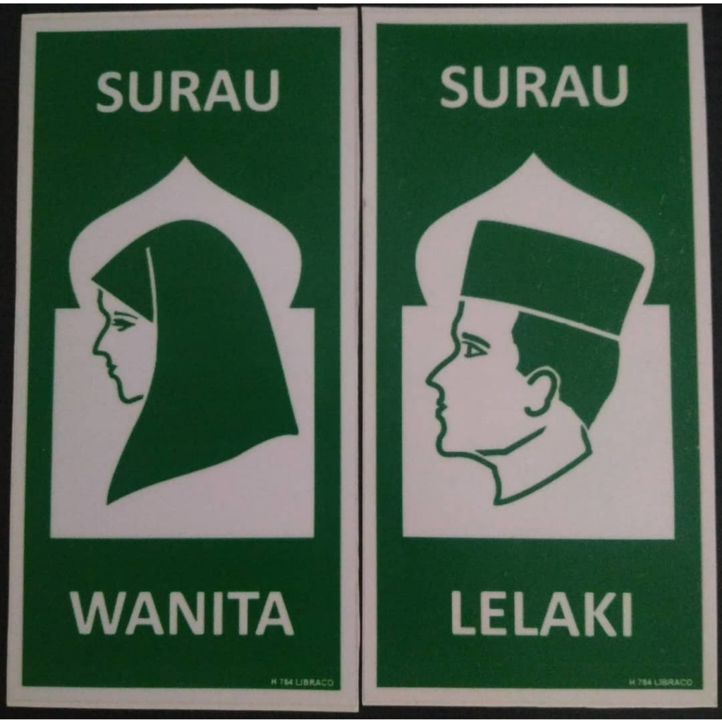 Surau lelaki and wanita stickers 1set | Shopee Malaysia