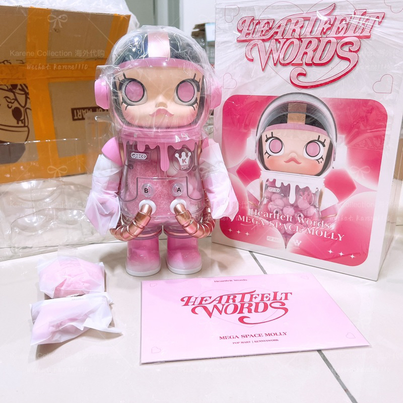 完売品MEGA SPACE MOLLY 400% Heartfelt Words PreOrder]POP MART MEGA SPACE MOLLY 400% Heartfelt Words 心语Molly